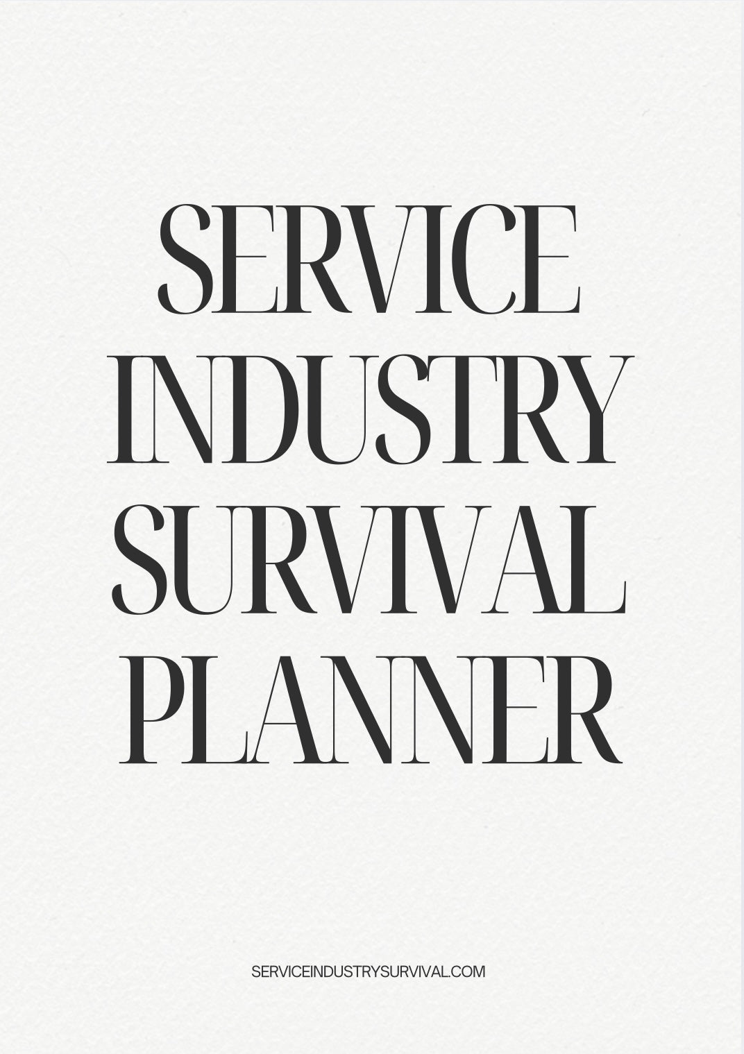 SERVICE INDUSTRY SURVIVAL